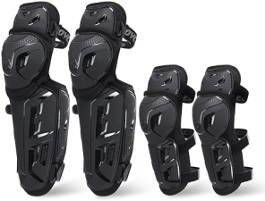 SCOYCO MENS MOTORCYCLE KNEE GUARDS CE LEVEL 1 MOTOCROSS PADS ADJUSTABLE ELASTIC BAND