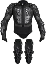 AIKELAI ADULT MOTORCYCLE JACKET WITH KNEE PADS BACK CHEST PROTECTOR FULL BODY MOTOCROSS ARMOR GEAR