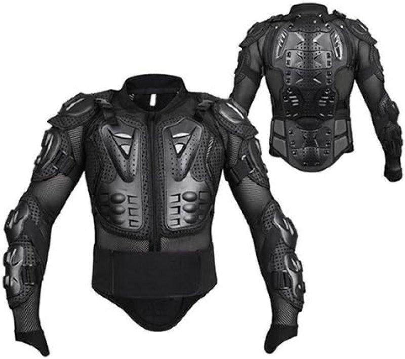 AIKELAI ADULT MOTORCYCLE JACKET WITH KNEE PADS BACK CHEST PROTECTOR FULL BODY MOTOCROSS ARMOR GEAR