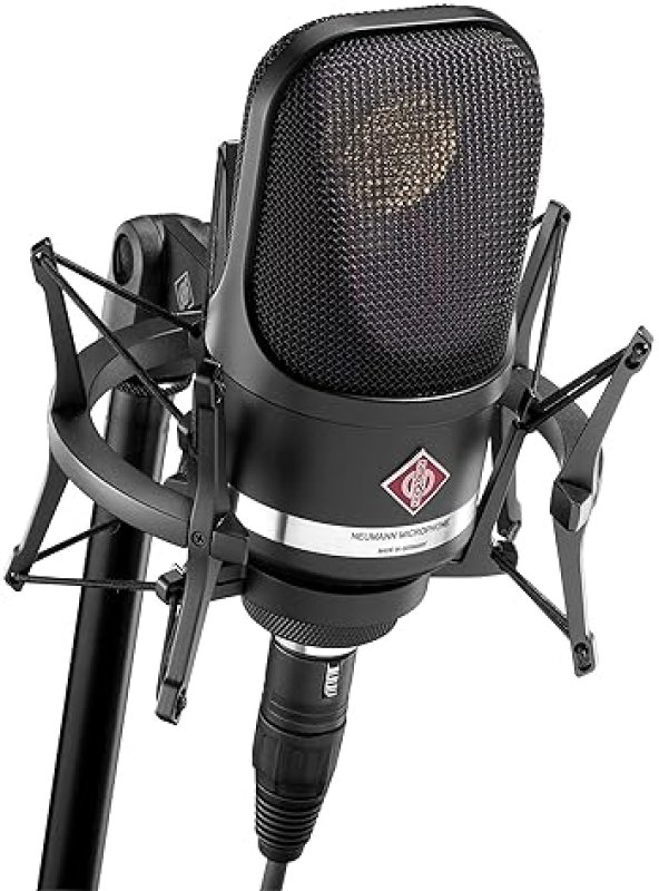 NEUMANN INSTRUMENT CONDENSER MICROPHONE BLACK STUDIO SET HIGH-QUALITY AUDIO RECORDING