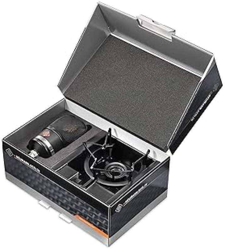 NEUMANN INSTRUMENT CONDENSER MICROPHONE BLACK STUDIO SET HIGH-QUALITY AUDIO RECORDING