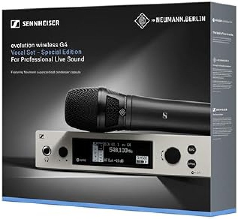 NEUMANN  EW 500 WIRELESS HANDHELD MICROPHONE W NEUMANN KK205 CAPSULE GW1 558-608MHZ BLACK