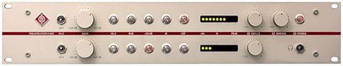 NEUMANN V 402 2-CHANNEL MICROPHONE PREAMP HIGH-QUALITY AUDIO AMPLIFIER FOR RECORDING