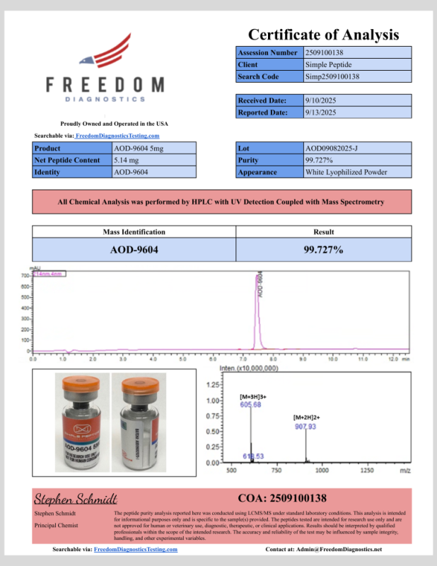 SIMPLE PEPTIDE AOD-9604 5MG