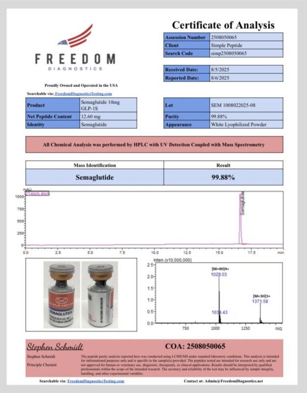 SIMPLE PEPTIDE GLP-1SG 10MG