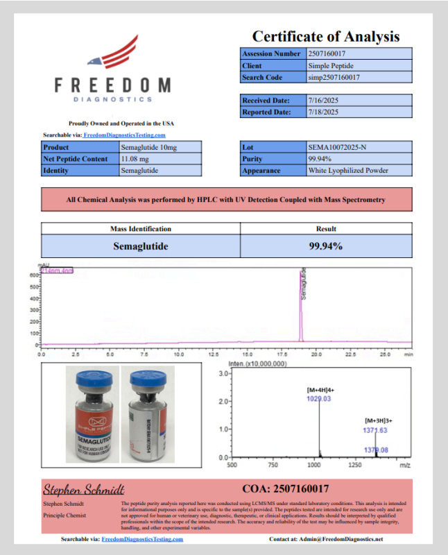 SIMPLE PEPTIDE GLP-1SG 10MG