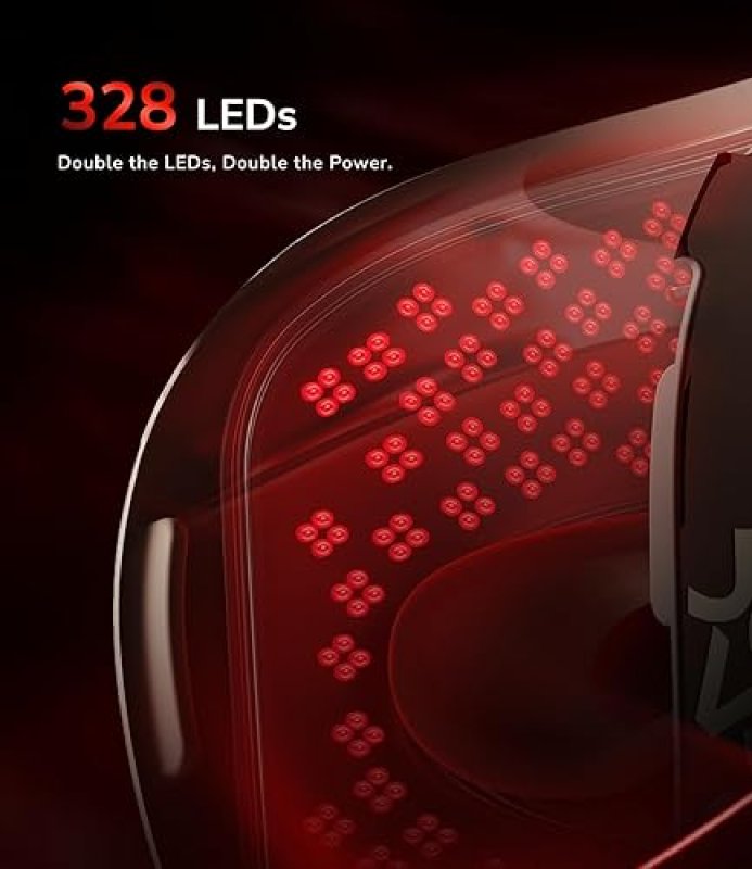 JOVS RED LIGHT THERAPY LED FACE MASK WITH NEAR-INFRARED, RECHARGEABLE ANTI-AGING DEVICE