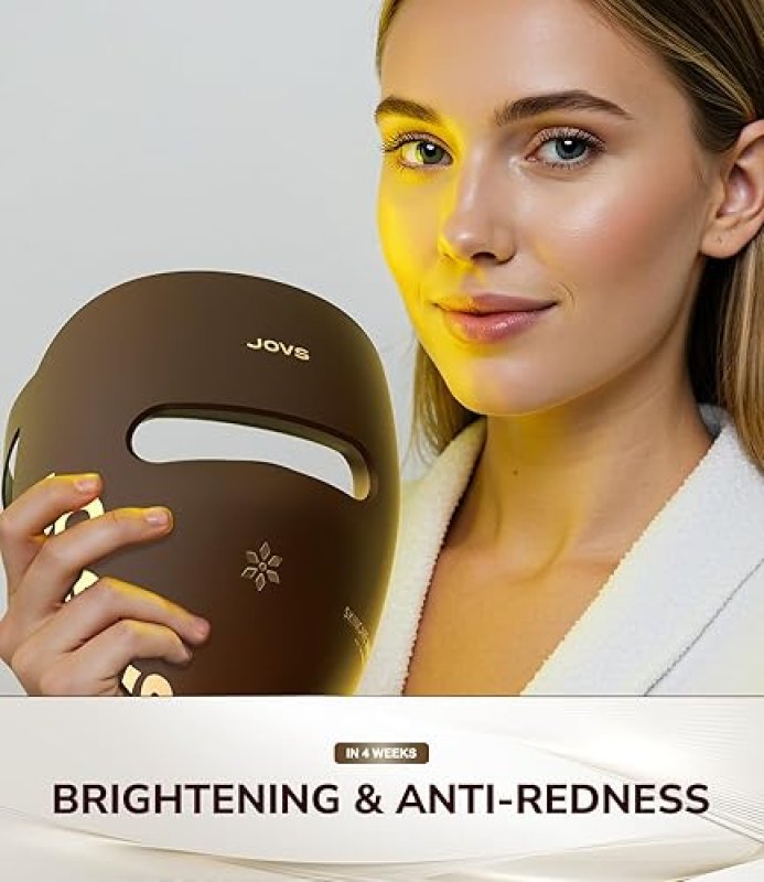 JOVS RED LIGHT THERAPY LED FACE MASK WITH NEAR-INFRARED, RECHARGEABLE ANTI-AGING DEVICE