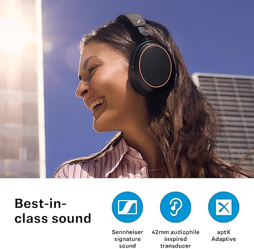 SENNHEISER MOMENTUM 4 WIRELESS BLUETOOTH HEADPHONES ANC, 60H BATTERY, LIGHTWEIGHT FOLDABLE