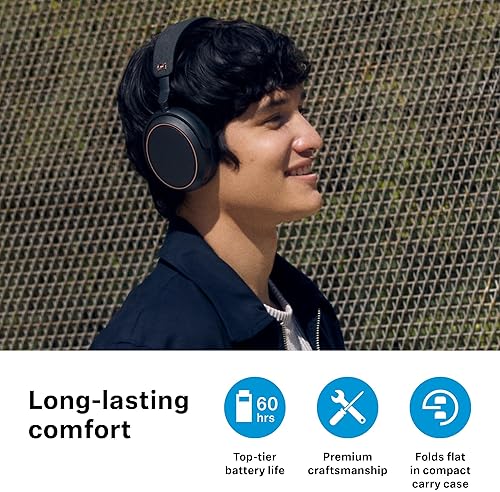 SENNHEISER MOMENTUM 4 WIRELESS BLUETOOTH HEADPHONES ANC, 60H BATTERY, LIGHTWEIGHT FOLDABLE