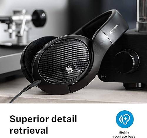 SENNHEISER HD 560S AUDIOPHILE OPEN-BACK HEADPHONES, NEUTRAL SOUND, DETACHABLE CABLE, BLACK