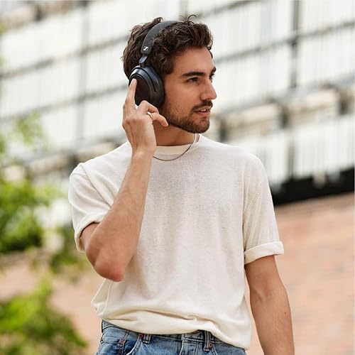 SENNHEISER MOMENTUM 4 WIRELESS BLUETOOTH HEADPHONES NOISE CANCELLING, 60H BATTERY, BLACK
