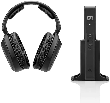 SENNHEISER RS 175 WIRELESS RF HEADPHONES FOR HOME AUDIO BLACK
