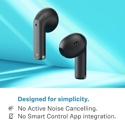 SENNHEISER ACCENTUM OPEN WIRELESS EARBUDS BLUETOOTH 5.3, DYNAMIC SOUND, BLACK