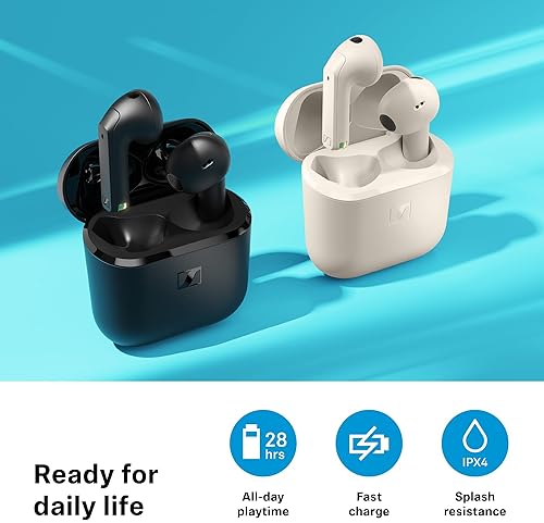 SENNHEISER ACCENTUM OPEN WIRELESS EARBUDS BLUETOOTH 5.3, DYNAMIC SOUND, BLACK