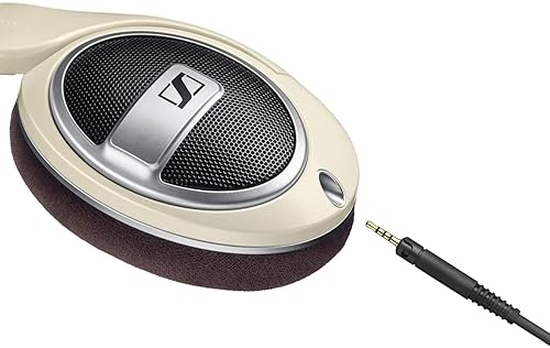 SENNHEISER HD 599 OPEN-BACK OVER-EAR HEADPHONES IN IVORY HIGH-QUALITY SOUND