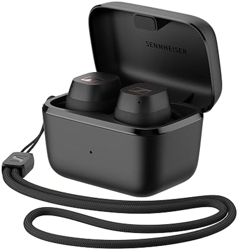 SENNHEISER SPORT TRUE WIRELESS EARBUDS BLUETOOTH IN-EAR HEADPHONES NOISE ISOLATION IP54 BLACK