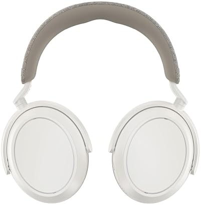 SENNHEISER MOMENTUM 4 WIRELESS BLUETOOTH HEADPHONES, ANC, 60H BATTERY, CLEAR CALLS - WHITE