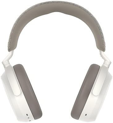 SENNHEISER MOMENTUM 4 WIRELESS BLUETOOTH HEADPHONES, ANC, 60H BATTERY, CLEAR CALLS - WHITE