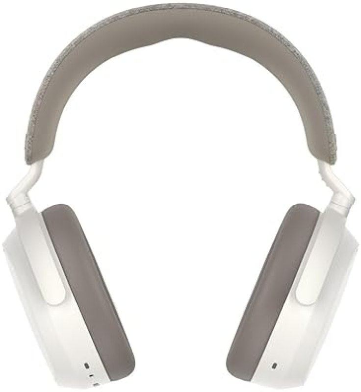 SENNHEISER MOMENTUM 4 WIRELESS BLUETOOTH HEADPHONES, ANC, 60H BATTERY, CLEAR CALLS - WHITE