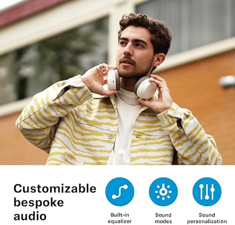 SENNHEISER MOMENTUM 4 BLUETOOTH HEADPHONES NOISE CANCELLING, 60H BATTERY, LIGHTWEIGHT, GRAPHITE