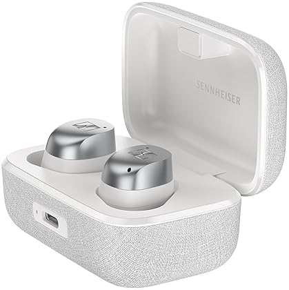 SENNHEISER MOMENTUM TRUE WIRELESS 4 EARBUDS WHITE SILVER BLUETOOTH 5.4, ANC, 30H BATTERY