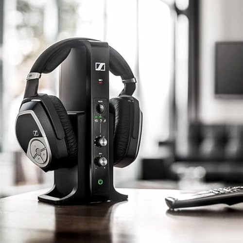 SENNHEISER RS 195 RF WIRELESS HEADPHONES PREMIUM CONSUMER AUDIO WIRELESS HEADPHONE SYSTEM