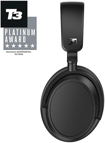 SENNHEISER ACCENTUM PLUS WIRELESS BLUETOOTH HEADPHONES WITH 50-HOUR BATTERY ANC - BLACK