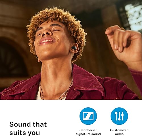 SENNHEISER ACCENTUM TRUE WIRELESS EARBUDS WHITE HYBRID ANC, 28H BATTERY, TOUCH CONTROL
