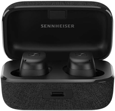 SENNHEISER MOMENTUM TRUE WIRELESS 3 EARBUDS BLUETOOTH ANC IPX4 QI CHARGING 28H BATTERY BLACK