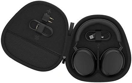 SENNHEISER MOMENTUM 4 WIRELESS BLUETOOTH HEADPHONES, ANC, 60H BATTERY, FOLDING, BLACK