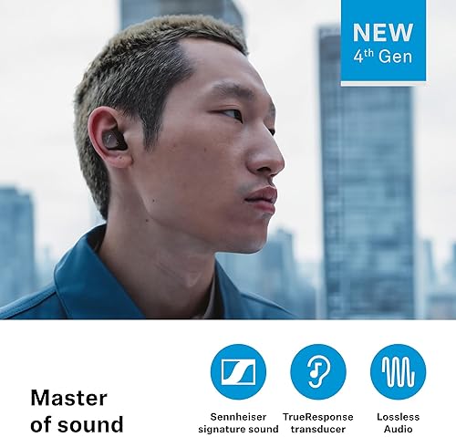 SENNHEISER MOMENTUM TRUE WIRELESS 4 EARBUDS BLACK COPPER BLUETOOTH 5.4, ANC, 30H BATTERY