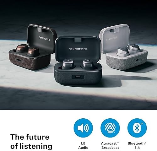 SENNHEISER MOMENTUM TRUE WIRELESS 4 EARBUDS BLACK COPPER BLUETOOTH 5.4, ANC, 30H BATTERY