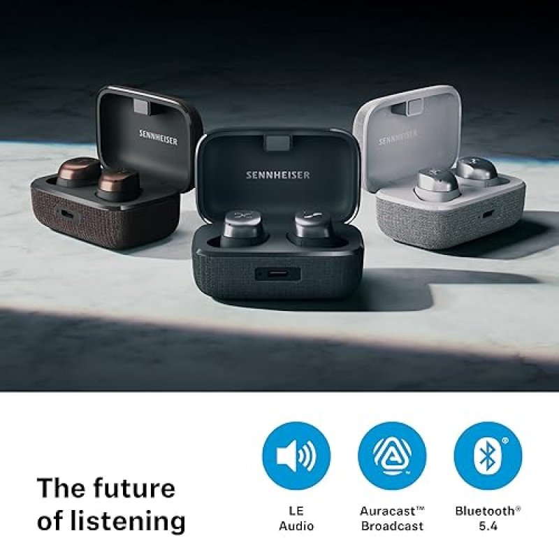 SENNHEISER MOMENTUM TRUE WIRELESS 4 EARBUDS BLACK COPPER BLUETOOTH 5.4, ANC, 30H BATTERY