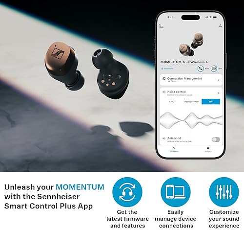 SENNHEISER MOMENTUM TRUE WIRELESS 4 EARBUDS - BLUETOOTH 5.4, ANC, 30H BATTERY, WHITE SILVER