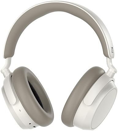 SENNHEISER ACCENTUM PLUS WIRELESS BLUETOOTH HEADPHONES, 50H BATTERY, QUICK-CHARGE, ANC WHITE