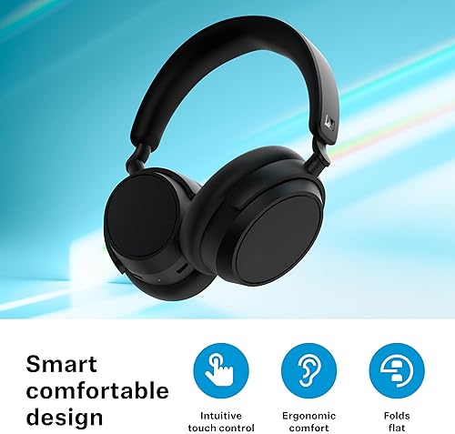 SENNHEISER ACCENTUM PLUS WIRELESS BLUETOOTH HEADPHONES, 50H BATTERY, QUICK-CHARGE, ANC WHITE
