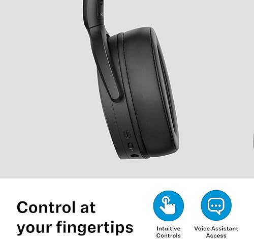 SENNHEISER HD 450BT WIRELESS BLUETOOTH HEADPHONES WITH ANC, 30H BATTERY, USB-C, BLACK