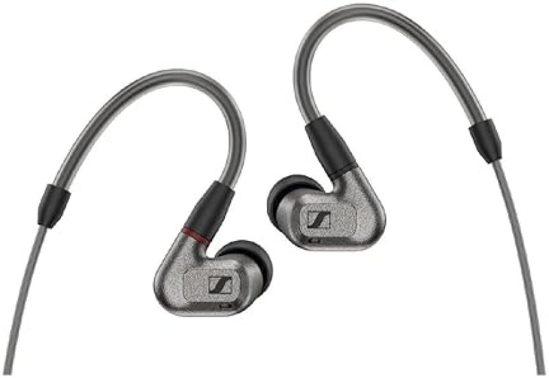 SENNHEISER IE 600 IN-EAR AUDIOPHILE HEADPHONES WITH BALANCED CABLE NEUTRAL SOUND, GRAY BLACK
