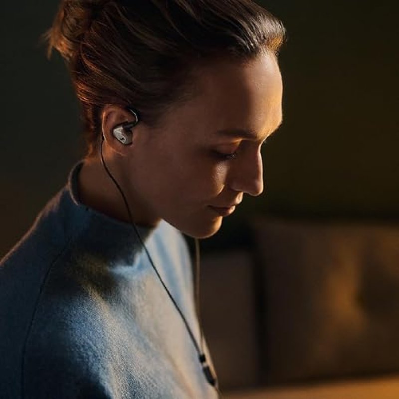 SENNHEISER IE 600 IN-EAR AUDIOPHILE HEADPHONES WITH BALANCED CABLE NEUTRAL SOUND, GRAY BLACK