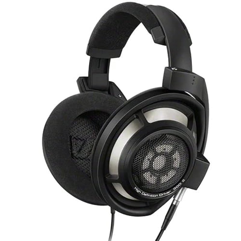 SENNHEISER HD 800 S AUDIOPHILE OPEN-BACK HEADPHONES WITH BALANCED CABLE, 2-YEAR WARRANTY - BLACK