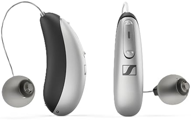 SENNHEISER BLUETOOTH OTC HEARING AIDS SELF-FITTING, PROGRAMMABLE, FDA CLEARED, LIGHT GREY
