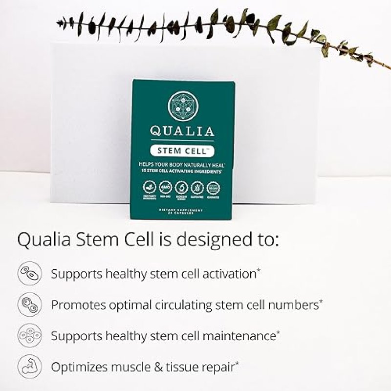 QUALIA STEM CELL SUPPLEMENT WITH ROYAL JELLY, ASTRAGALUS SEA BUCKTHORN 16 INGREDIENTS, 4 DAYS MONTH
