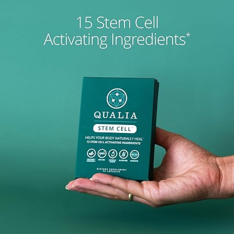 QUALIA STEM CELL SUPPLEMENT WITH ROYAL JELLY, ASTRAGALUS SEA BUCKTHORN 16 INGREDIENTS, NATURAL HEALI
