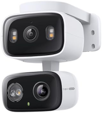 TAPO HYBRIDCAM DUO 2K 3MP DUAL LENS PAN TILT SECURITY CAMERA 125 WIDE 6MM ZOOM, ALEXA GOOGLE COMPATI