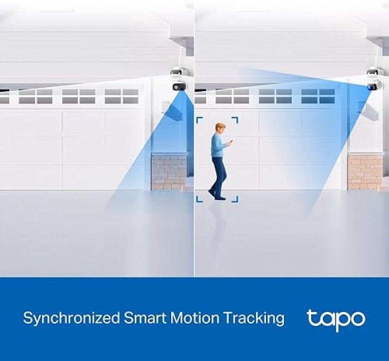 TAPO HYBRIDCAM DUO 2K 3MP DUAL LENS PAN TILT SECURITY CAMERA 125 WIDE 6MM ZOOM, ALEXA GOOGLE COMPATI