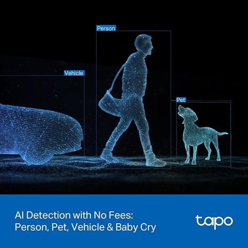 TAPO HYBRIDCAM DUO 2K 3MP DUAL LENS PAN TILT SECURITY CAMERA 125 WIDE 6MM ZOOM, ALEXA GOOGLE COMPATI