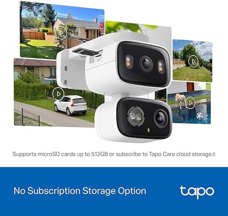 TAPO HYBRIDCAM DUO 2K 3MP DUAL LENS PAN TILT SECURITY CAMERA 125 WIDE 6MM ZOOM, ALEXA GOOGLE COMPATI