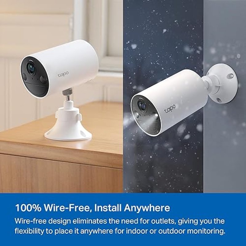 TAPO C402 WIRELESS OUTDOOR SECURITY CAMERA 1080P, 180-DAY BATTERY, ALEXA COMPATIBLE