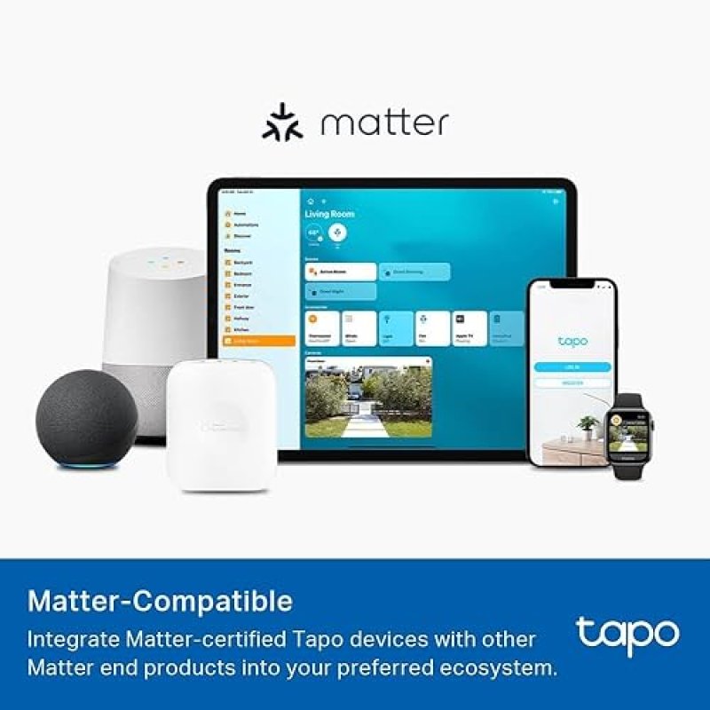 TAPO L535E SMART LED BULB, 1100 LUMENS, 16M COLORS, DIMMABLE, VOICE CONTROL, MATTER